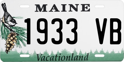 ME license plate 1933VB
