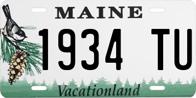 ME license plate 1934TU