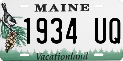 ME license plate 1934UQ