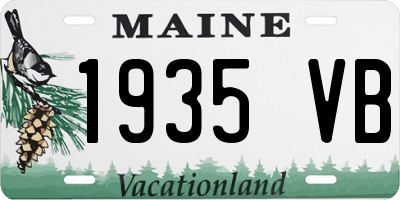 ME license plate 1935VB