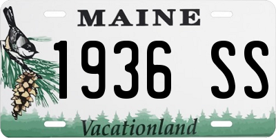 ME license plate 1936SS