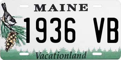 ME license plate 1936VB