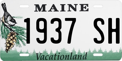 ME license plate 1937SH