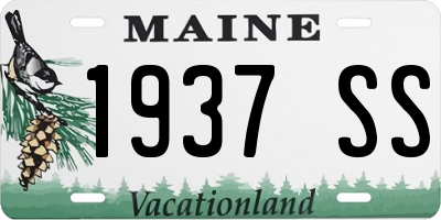 ME license plate 1937SS