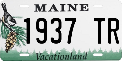 ME license plate 1937TR