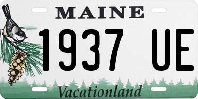 ME license plate 1937UE