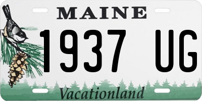 ME license plate 1937UG