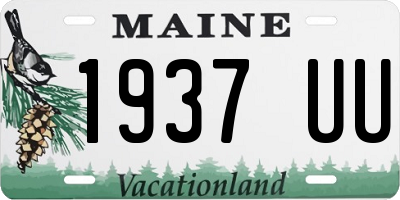 ME license plate 1937UU