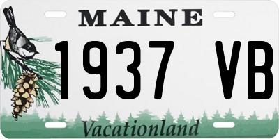 ME license plate 1937VB