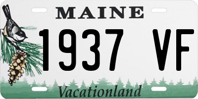 ME license plate 1937VF