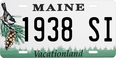 ME license plate 1938SI