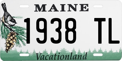 ME license plate 1938TL