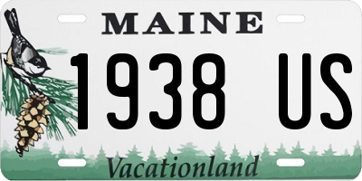 ME license plate 1938US