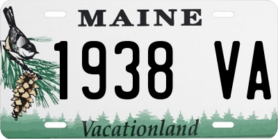 ME license plate 1938VA