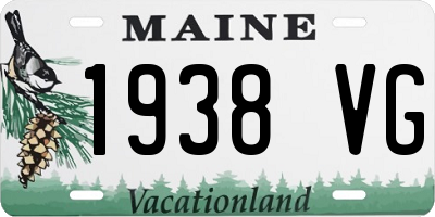 ME license plate 1938VG