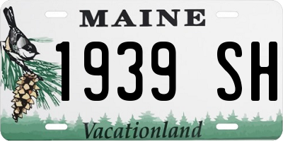 ME license plate 1939SH