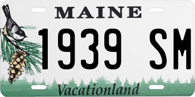 ME license plate 1939SM