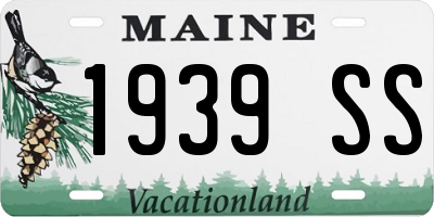 ME license plate 1939SS