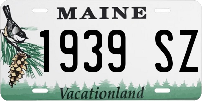 ME license plate 1939SZ