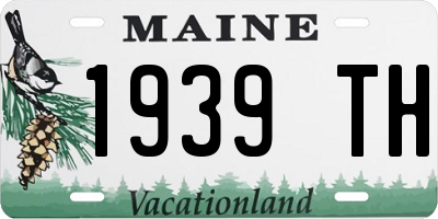 ME license plate 1939TH