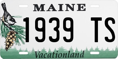 ME license plate 1939TS