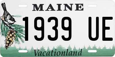 ME license plate 1939UE