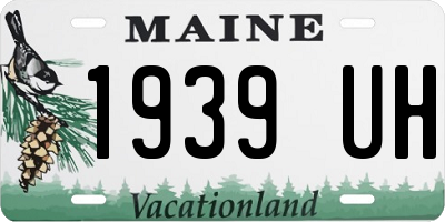 ME license plate 1939UH