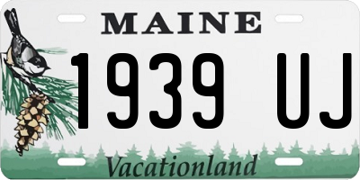 ME license plate 1939UJ