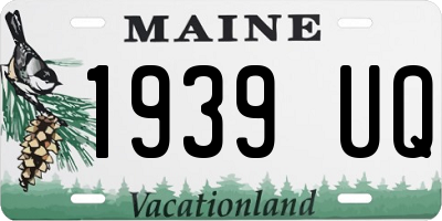 ME license plate 1939UQ