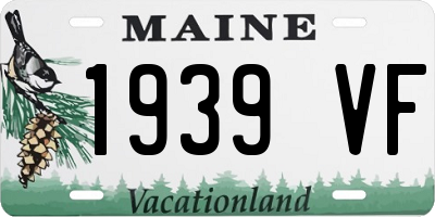 ME license plate 1939VF