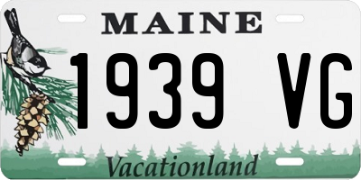 ME license plate 1939VG