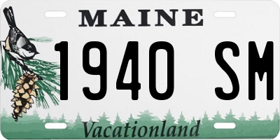 ME license plate 1940SM