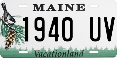 ME license plate 1940UV