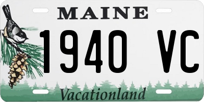ME license plate 1940VC