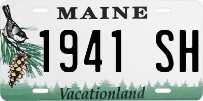 ME license plate 1941SH