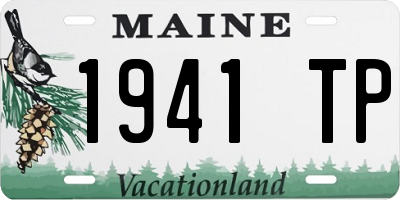 ME license plate 1941TP