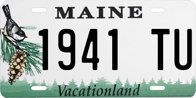 ME license plate 1941TU