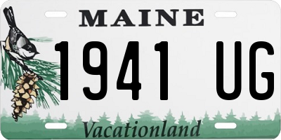 ME license plate 1941UG