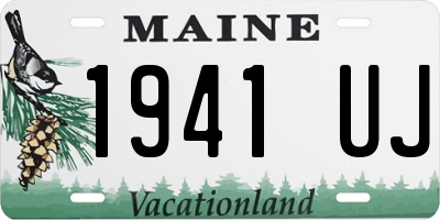 ME license plate 1941UJ