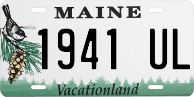 ME license plate 1941UL