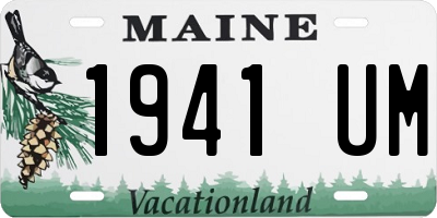 ME license plate 1941UM