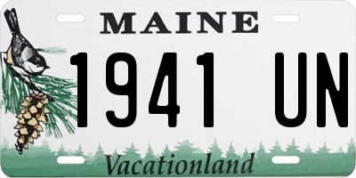 ME license plate 1941UN