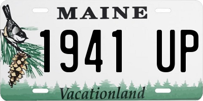 ME license plate 1941UP