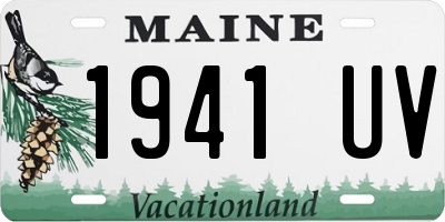 ME license plate 1941UV