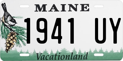ME license plate 1941UY