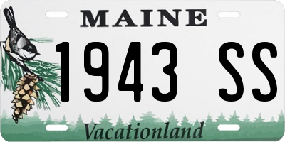 ME license plate 1943SS