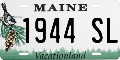 ME license plate 1944SL