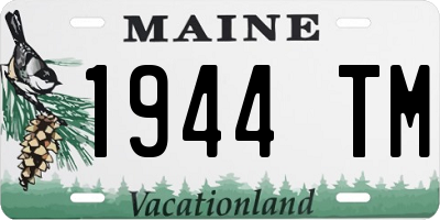 ME license plate 1944TM
