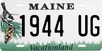 ME license plate 1944UG