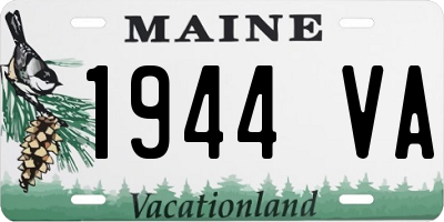 ME license plate 1944VA